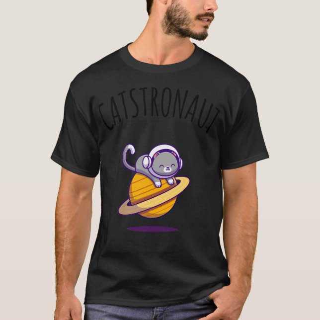 Catstronaut Astronaut Cat T-Shirt (Front)