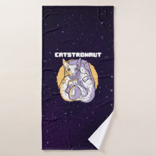Catstronaut Cat Astronaut Bath Towel