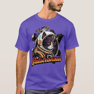 Catstronaut Funny Cat Astronaut Cosmos Astronomy T-Shirt