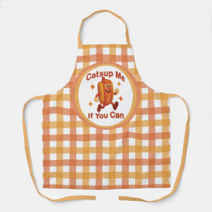 Catsup Me If You Can Funny Hot Dog – Ketchup Pun Apron