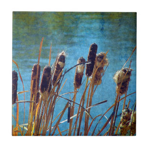 Cattails on the Pond Tile