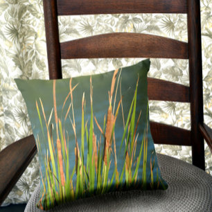 Cattails on the Waterfront Cushion