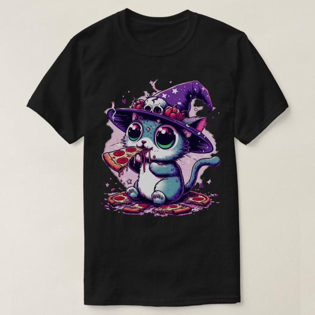 Cattastic Pizza Party T-Shirt (Design Front)