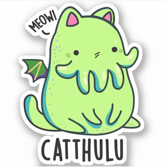 Catthulu Funny Cthulhu Cat Pun  (Front)