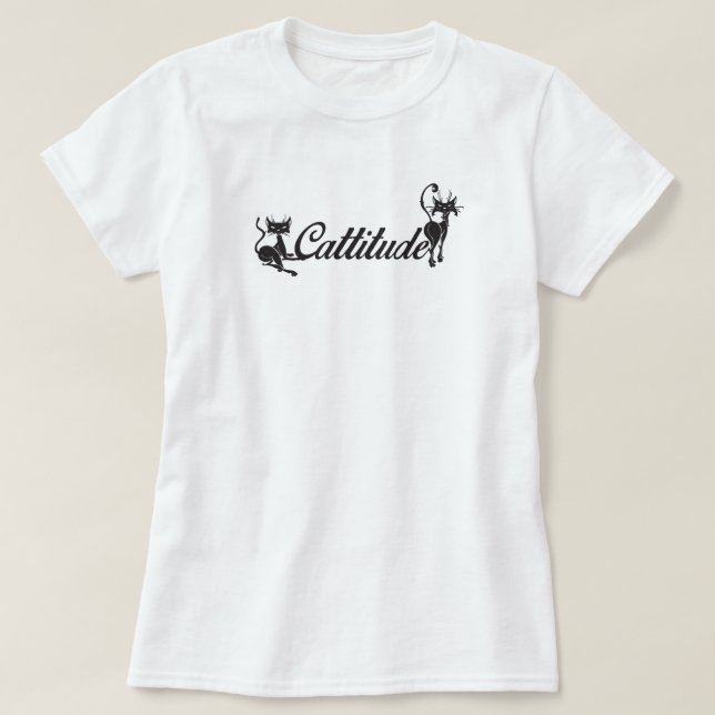 Cattitude Cats T-Shirt (Design Front)