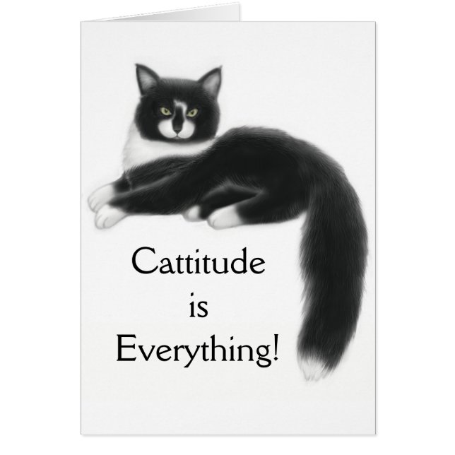 Cattitude is Everything Card (Front)
