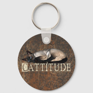Cattitude Key Ring