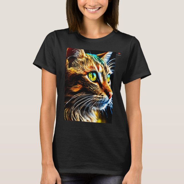Cattitude On Point,Stay Pawsitive T-Shirt (Front)