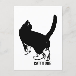 Cattitude Postcard