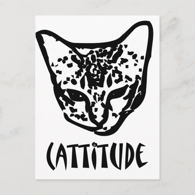 Cattitude Postcard (Front)