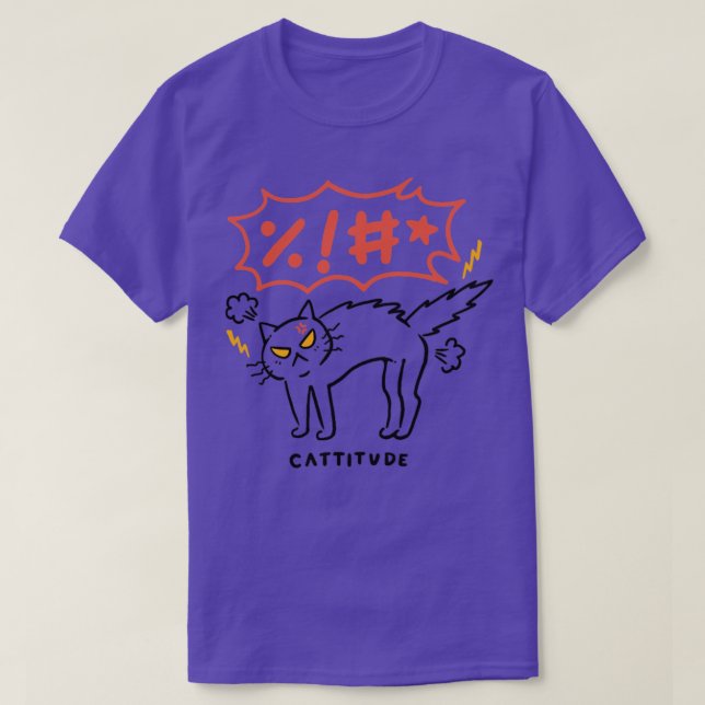 Cattitude T-Shirt (Design Front)