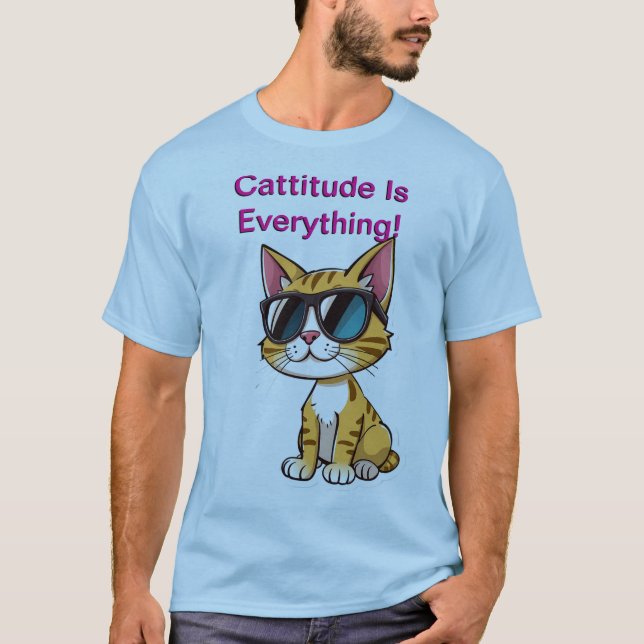 Cattitude tee! T-Shirt (Front)
