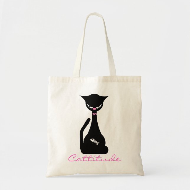 Cattitude Tote Bag (Front)