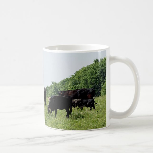 Cattle Black Angus Coffee Mug (Right)