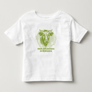 Cattle born and raised in Nebraska Toddler T-Shirt