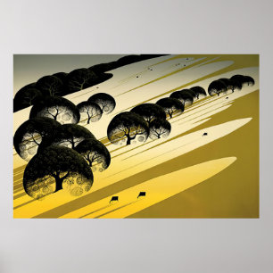 Cattle Country - 1984; United States Eyvind Earle Poster