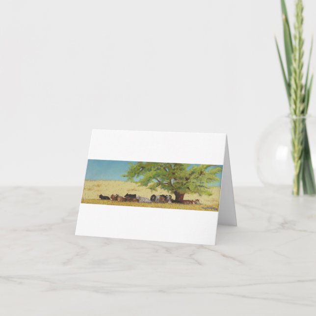 cattle, cow card (Front)