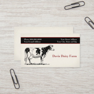 Cattle Dairy Farm Ranch Business Card