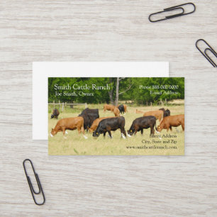 Cattle Dairy Farmer Business Card