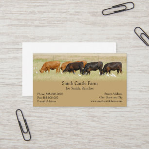Cattle Dairy Farmer Business Card