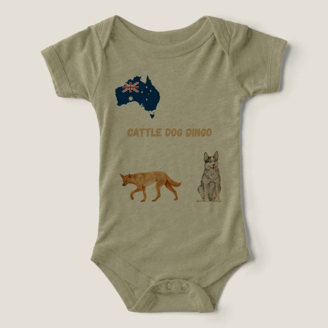 Cattle dog baby shirt (Design Front)