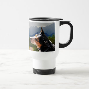 Cattle Dog in front of Elephant Head AZ mug