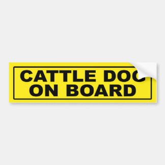 Cattle Dog on Board Bumper Sticker
