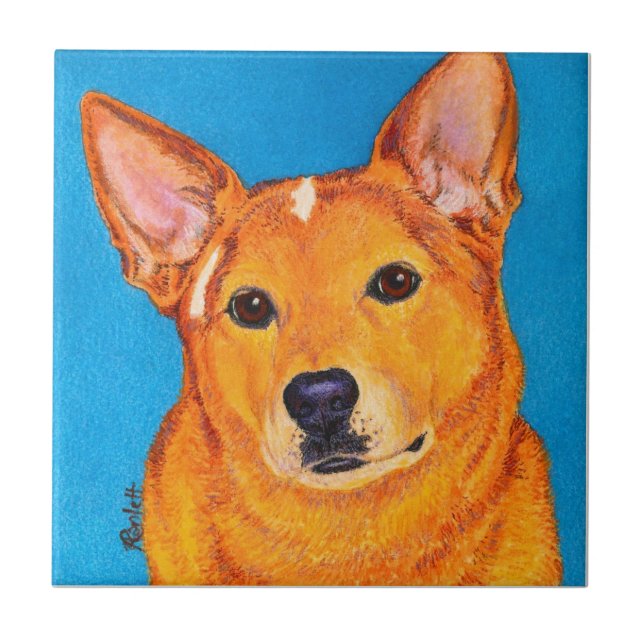 Cattle Dog Tile - "Red" (Front)