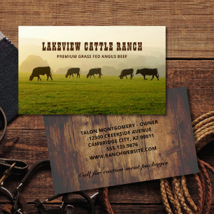 Cattle Farming Beef Ranch Farm Business Card