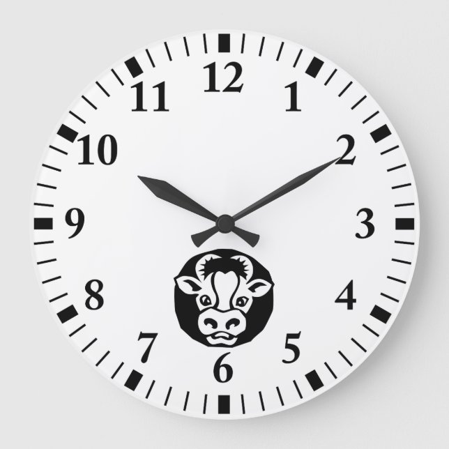 Cattle Large Clock (Front)