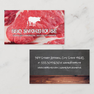 Cattle Logo Steak Business Card