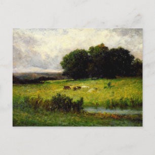 Cattle Near Stream - Edward Mitchell Bannister  Postcard