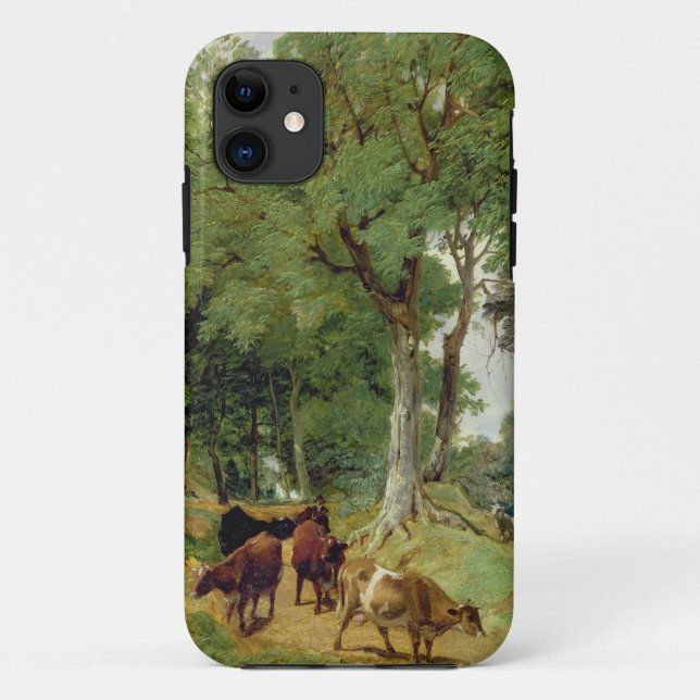 Cattle on a Devonshire Lane Case-Mate iPhone Case (Back)
