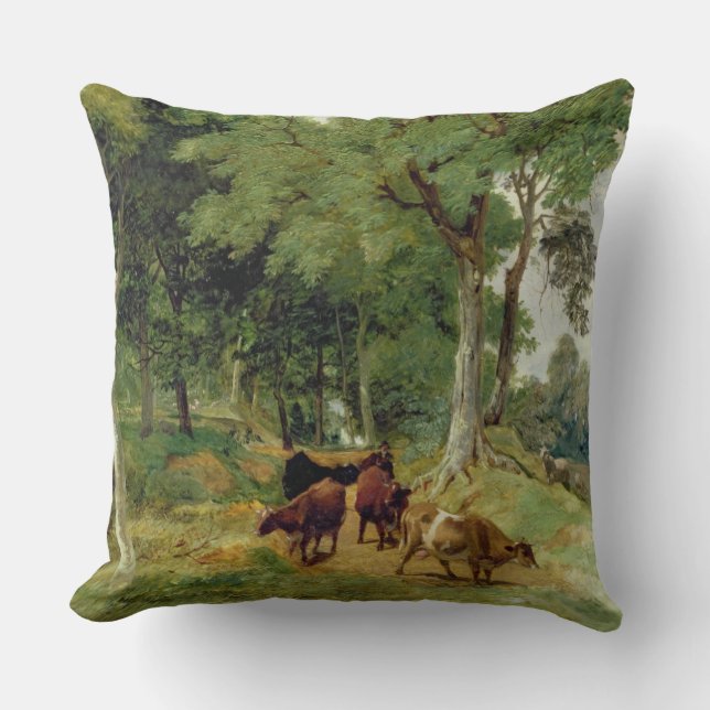 Cattle on a Devonshire Lane Cushion (Front)