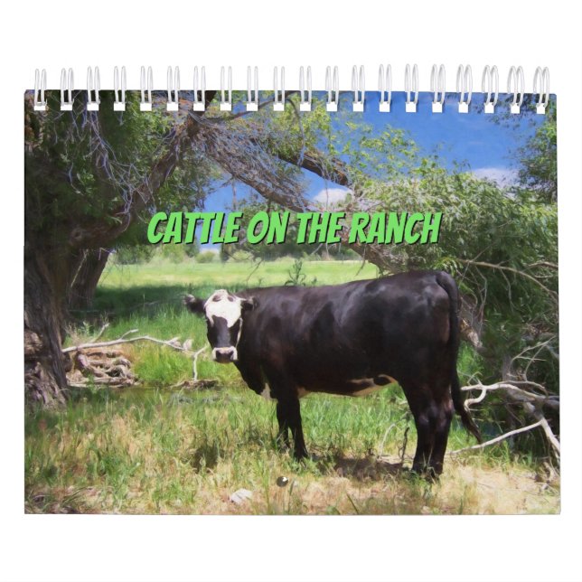 Cattle On The Ranch Calendar (Cover)