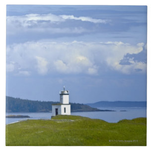 Cattle Point Lighthouse on San Juan Island, WA Tile