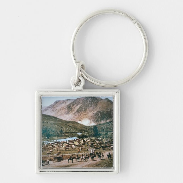 Cattle Ranch, Colorado, 1899 (photo) Key Ring (Front)