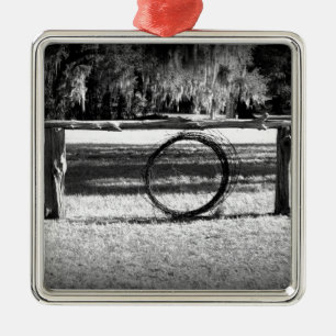 Cattle Ranch Metal Tree Decoration