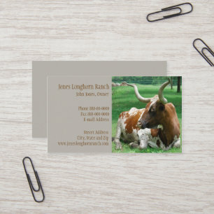 Cattle Rancher Farmer Business Card
