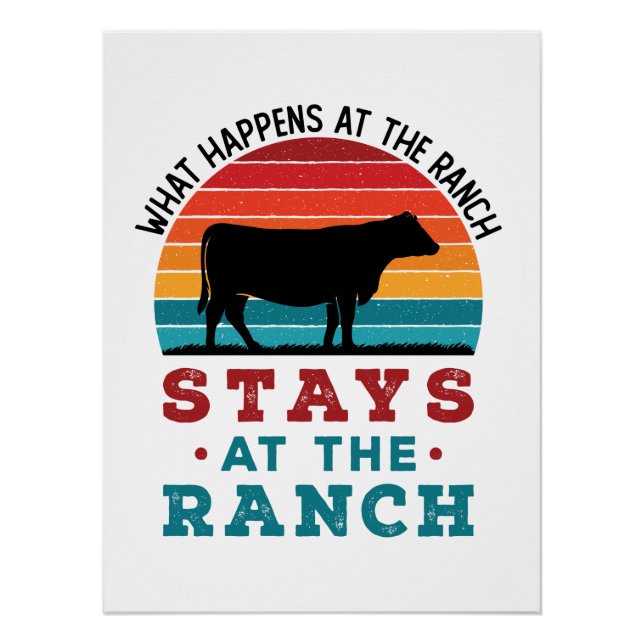 Cattle Rancher What Happens At The Ranch Poster (Front)