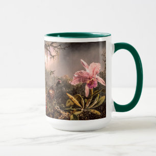 Cattleya Orchid and Three Brazilian Hummingbirds Mug