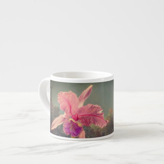 Cattleya Orchid and Three Hummingbirds Heade Espresso Cup (Front Left)