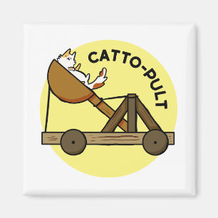 Catto-pult Cat Pun Magnet