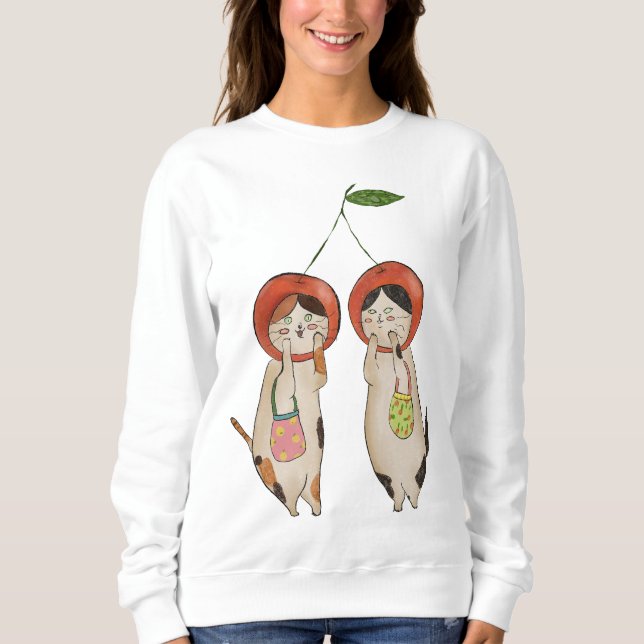 Catty Cherries Sweatshirt (Front)