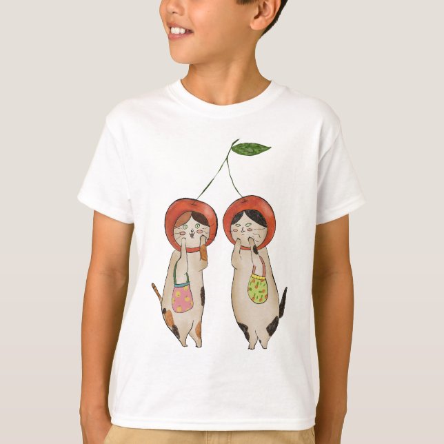 Catty Cherries T-Shirt (Front)