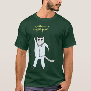 Caturday Night Fever Cat Disco T-Shirt