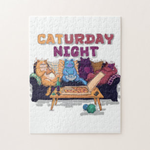 Caturday Night Jigsaw Puzzle
