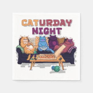 Caturday Night Napkin
