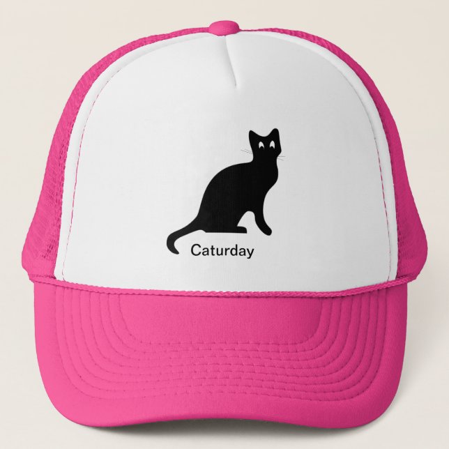 Caturday Trucker Hat (Front)