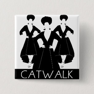 Catwalk 15 Cm Square Badge